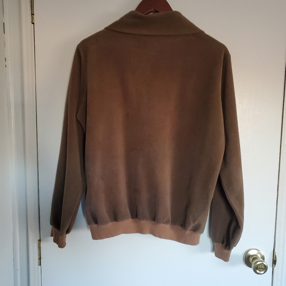 Vintage Lee Velour Sweater M Brown - Picture 4 of 9